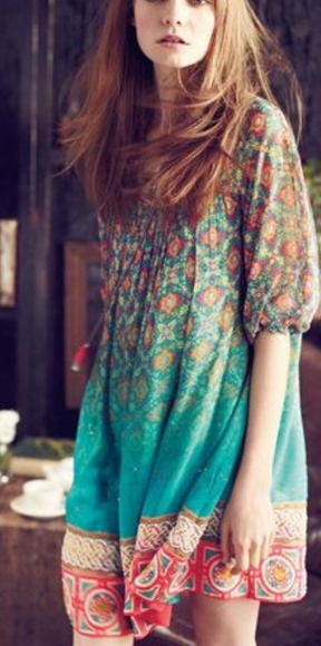Anthropologie Dresses & Skirts - NWOT Anthropology Tanvi Kedia Glimmered Ankita boho beaded tassle dress